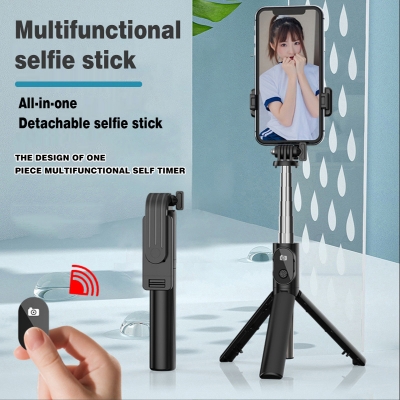 Picture of 70cm long Foldable Handheld Wireless Bluetooth Remote Control Tripod Selfie Stick with LED Light