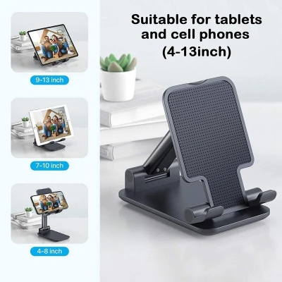 Picture of Mini Foldable & Adjustable Pocket Size Desktop Smarthone Stand Phone Holder - Mobile Stand