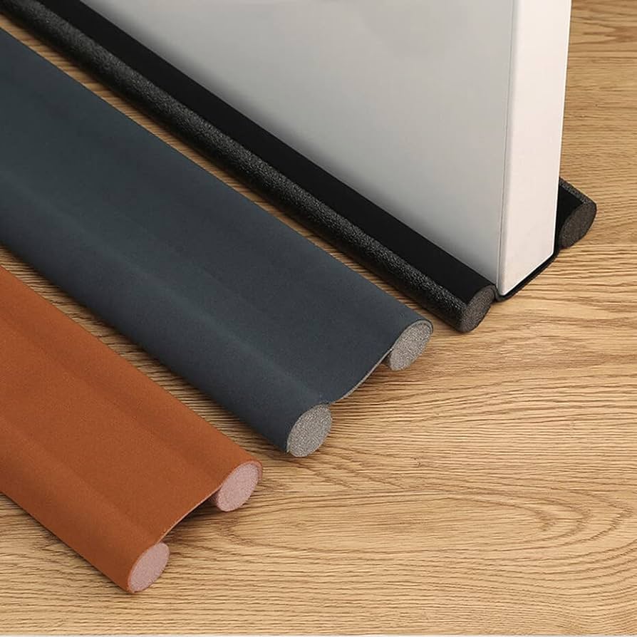 Picture of Door Draft and Dust Steper - Windproof Seal Strip Draught Excluder Stopper Door Bottom Guard Double Acoustic Foam Sealing Strip Dustproof Soundproof Strips