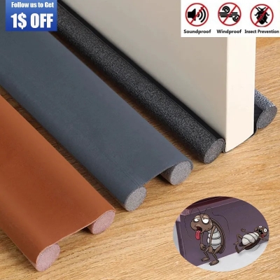 Picture of Door Draft and Dust Steper - Windproof Seal Strip Draught Excluder Stopper Door Bottom Guard Double Acoustic Foam Sealing Strip Dustproof Soundproof Strips