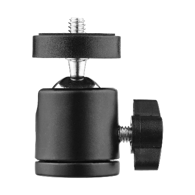 Picture of 1pc Mini Swivel Ball Head Tripod Head 360 Degree Rotating Mount Base Adapter with Universal 1/4 Inch Screw Mounts for DSLR ILDC Camera DV Tripod Monopod Light Stand  -Tripod Head
