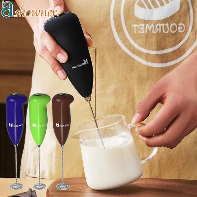 Picture of Electric Milk Foamer Drink Coffee Whisk Mixer Egg Beater Frother Coffee Cappuccino Mini Handle Stirrer Kitchen Cooking Tool