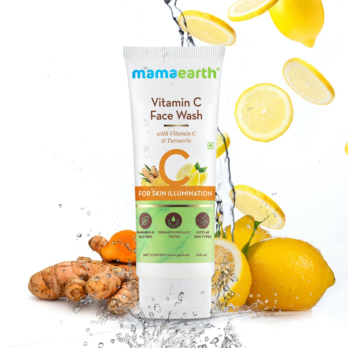 Picture of Mamaearth Vitamin C Facewash With Vitamin C & Turmeric for Skin Illumination – 100ml