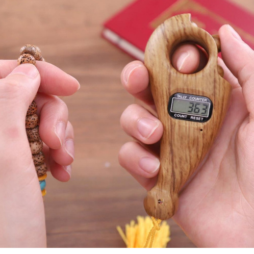 Picture of Digital Tasbih Counter / Rotating Prayer Beads Digital Counter Portable Finger Tasbeeh Misbaha Counter Prayer Islamic Tasbih Muslim Eid Gifts