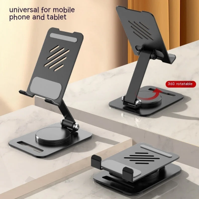 Picture of 360 Degrees Rotate Metal Desk Mobile Phone Holder Stand For Phone Pad Adjustable Desktop Tablet Holderl Table Cell Phone Stand