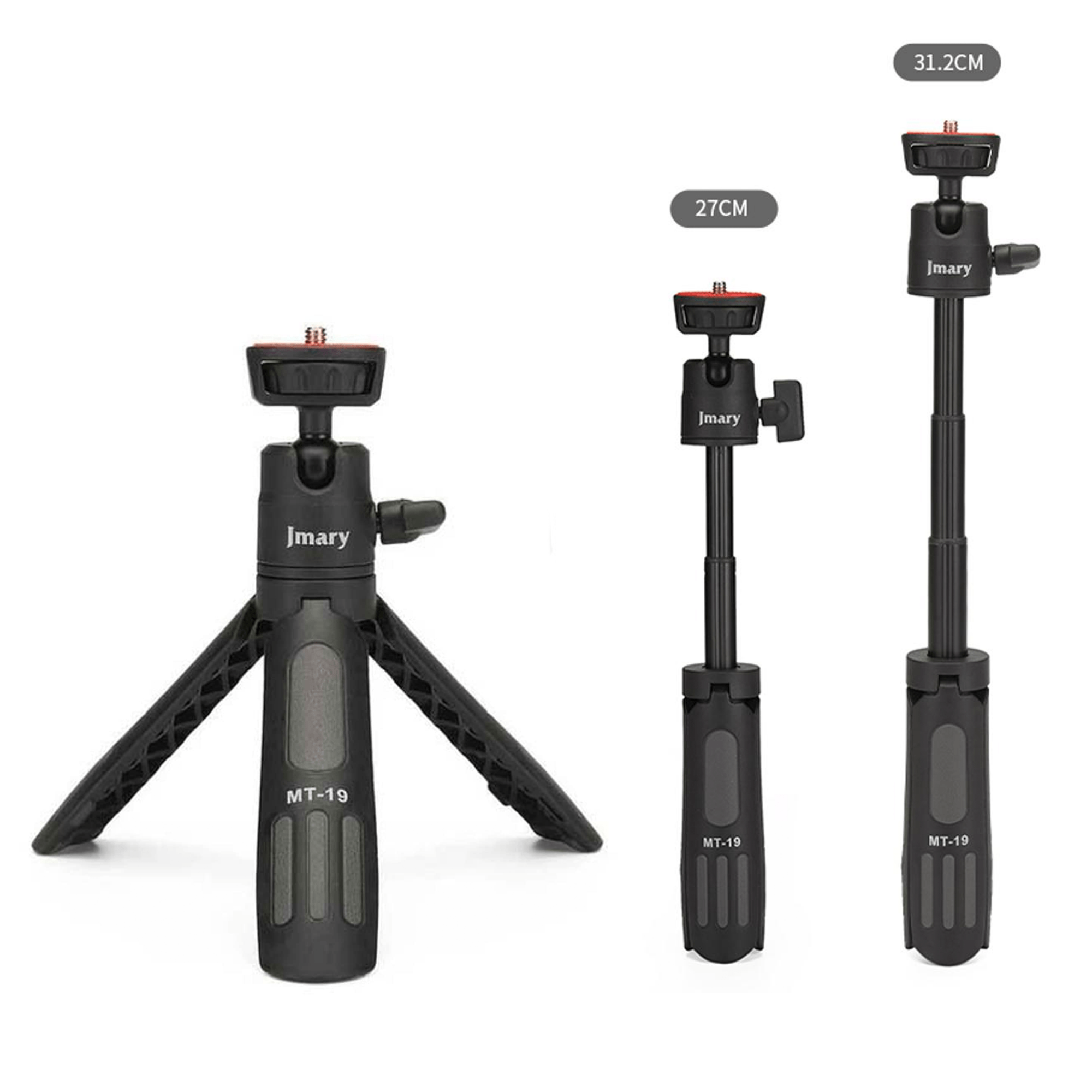 Picture of JMARY MT-19 - Table Top Mini Portable Extendable Tripod Stand for Mobile Phones and DSLR & Digital Cameras MT 19