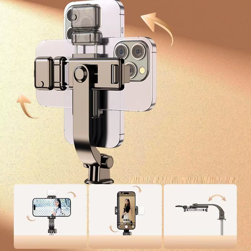 Picture of 5.7 Feet Long Wireless Bluetooth Tripod Selfie Stick Live Bracket Stand Holder Tripod Foldable with Felt Remote Shutter for Smartphones - Selfie Stick / Tripod