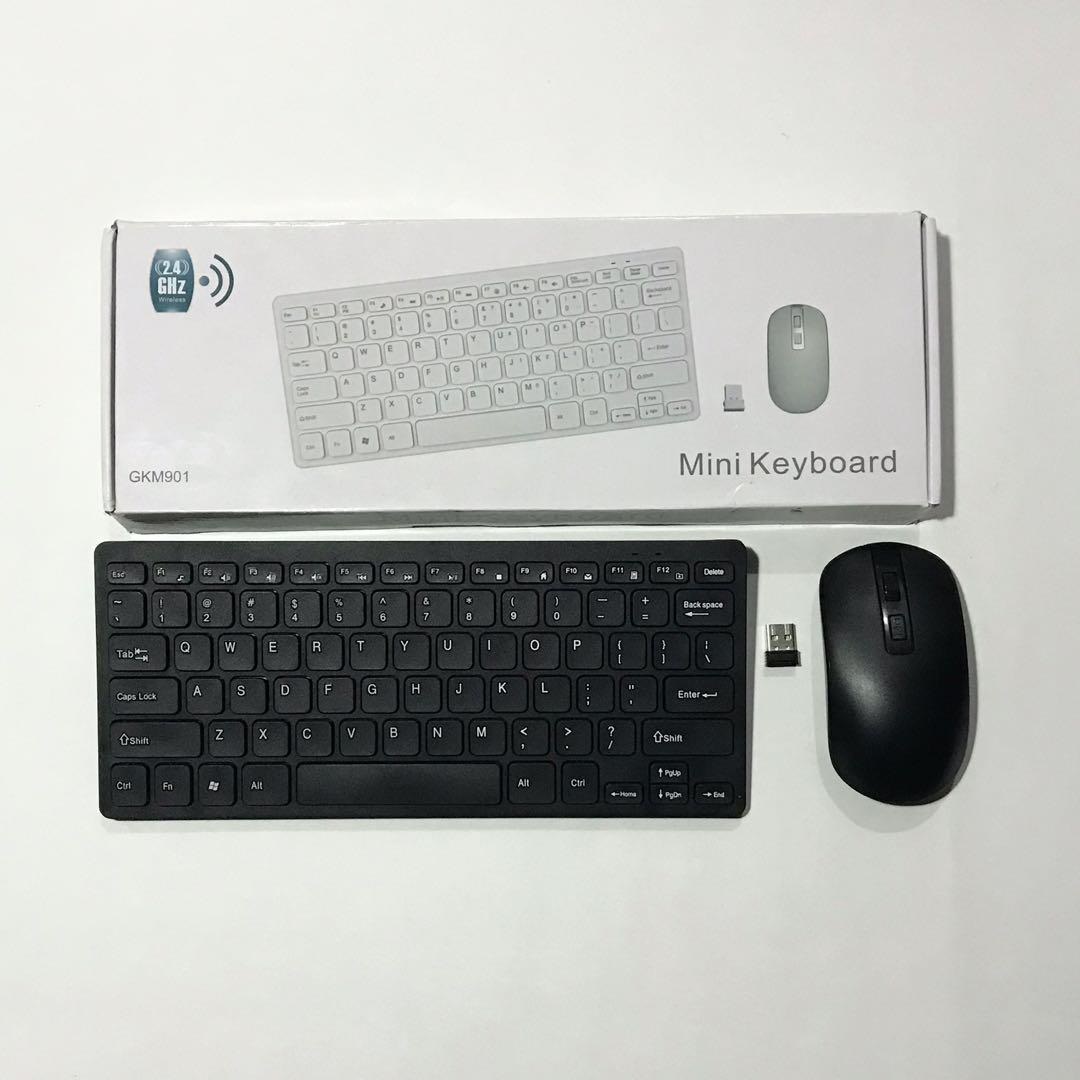 Picture of GKM901 Wireless 2.4G Keyboard & Mouse Mini Ultra Slim Silent Keyboard Mouse Set Office Wireless Keyboard and Mouse Combo Set