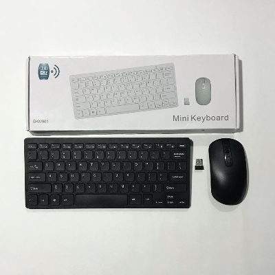 Picture of GKM901 Wireless 2.4G Keyboard & Mouse Mini Ultra Slim Silent Keyboard Mouse Set Office Wireless Keyboard and Mouse Combo Set