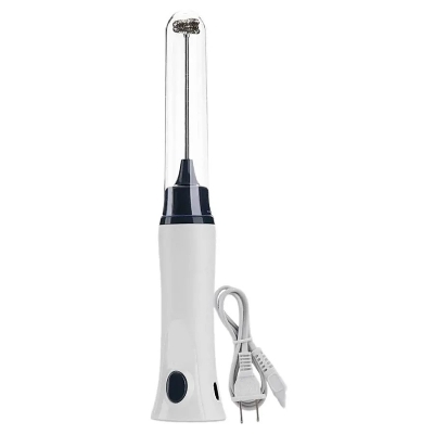 Picture of Rechargeable Eggbeater Handheld Stainless Milk Frother Foamer Blender Coffee Mixer with Charging Cable