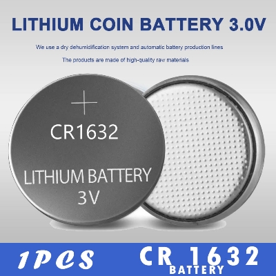 Picture of CR1632 Lithium Battery Button 3V Cell Coin Battery for Selfie Stick Remote, Car Key, Various Remote, Watch, Toys, Motherboard