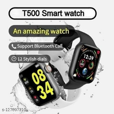 Picture of T500 Smart Watch Compatible with Android & iOS Bluetooth Watch - Black