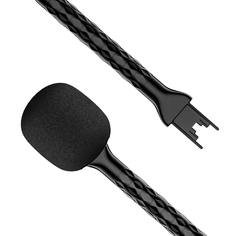 Picture of Handheld Wireless Interview Microphone Adapter with Windshield Foam for Rode GO II for DJI Mic 1 2 Wireless Lavalier Microphone