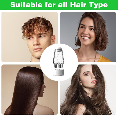 Picture of Medical Grade Minoxidil & Scalp Oil Applicator - Scalp Applicator Comb and Hair Oil Bottle - Ball Root Massager for Hair Growth - Essential Oil Brush for Head Fluid