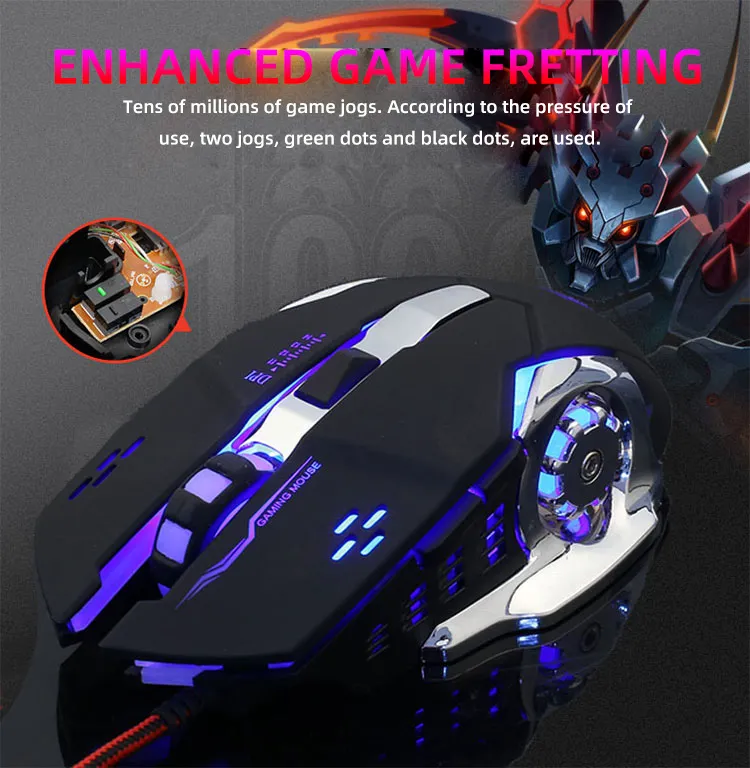 Picture of T9/G11/N3/C25 Dpi Adjustable Led Gaming Mouse - Customize Your Gaming Experience