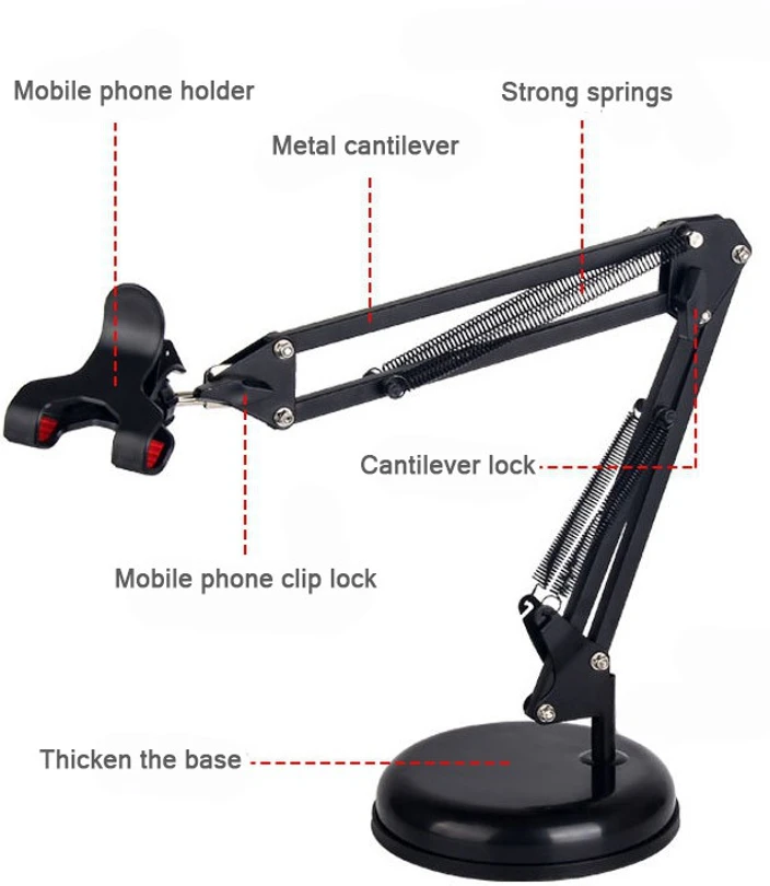 Picture of Universal Multifunctional Smartphone Bracket Table Desktop Video Frame Vocal Stents with Phone Bracket - Mobile Stand