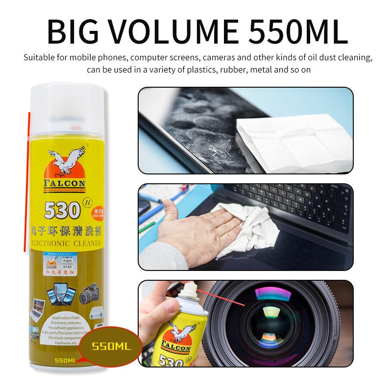 Picture of Falcon 530 Contact Cleaner Spray – 550ml | Fast Dry, No Residue | Electronics & PCB Cleaning - By Cyber Mart