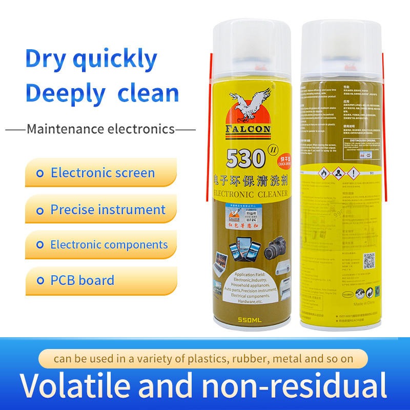 Picture of Falcon 530 Contact Cleaner Spray – 550ml | Fast Dry, No Residue | Electronics & PCB Cleaning - By Cyber Mart
