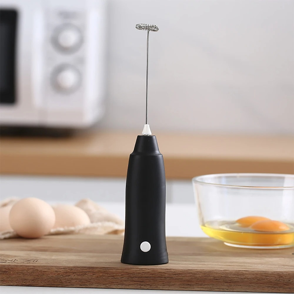 Picture of (Without Battery) 1pcs Milk Frother Handheld Mixer Foamer Coffee Maker Egg Beater Cappuccino Stirrer Mini Portable Blender Kitchen Whisk Tool - Ccoffee mixer
