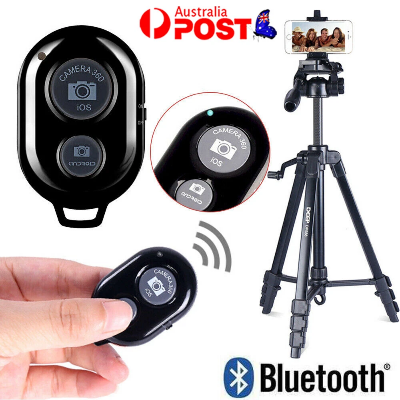 Picture of Wireless Bluetooth Remote Control Camera Shutter for iPhone iPad Android Phones - Tripod Phone Camera Controller Remote