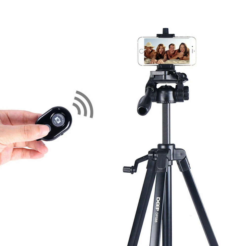 Picture of Wireless Bluetooth Remote Control Camera Shutter for iPhone iPad Android Phones - Tripod Phone Camera Controller Remote