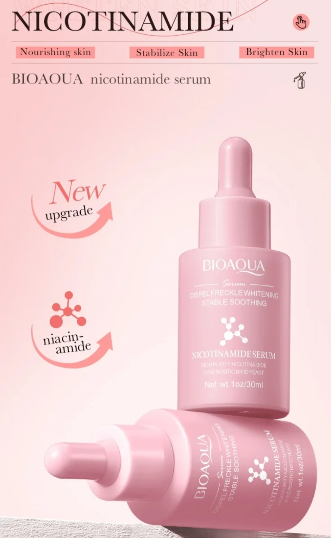 Picture of BIOAQUA Dispel Freckle Whitening Stable Soothing Nicotinamide Serum – 30ml