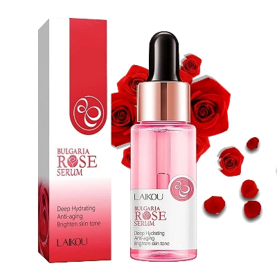 Picture of Rose Facial Moisturizing Serum Anti-Aging Anti-Wrinkle Smooth Essence Improve Face Skin Brighten, Hydrate, Firm and Reveal Radiant Skin