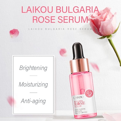 Picture of Rose Facial Moisturizing Serum Anti-Aging Anti-Wrinkle Smooth Essence Improve Face Skin Brighten, Hydrate, Firm and Reveal Radiant Skin