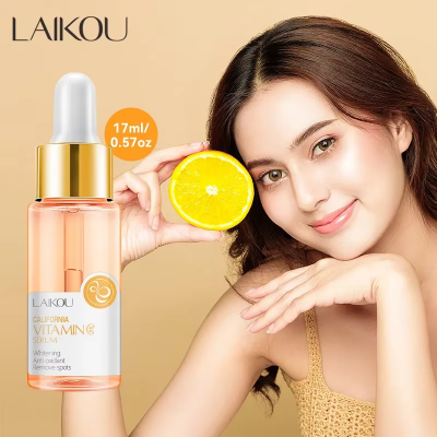 Picture of Laikou VC Essence Reduce Spots Even Skin Tone Anti Wrinkle Tighten Skin Vitamin C Nourish Oil Control Brighten Rejuvenation Care Face Serum - 17ml