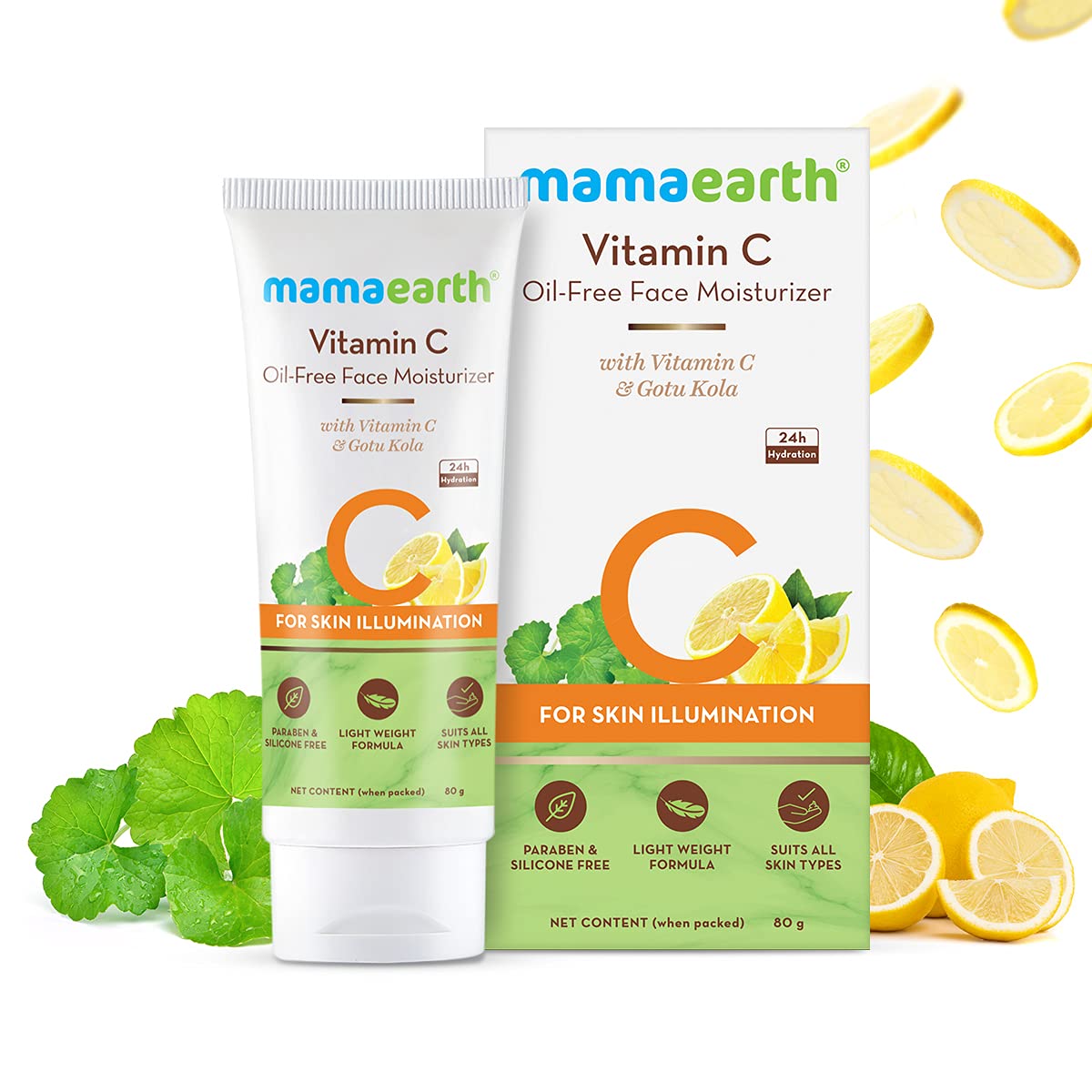 Picture of Mamaearth Vitamin C Oil-Free Face Moisturizer with Vitamin C and Gotu Kola for Skin Illumination - (80gm)
