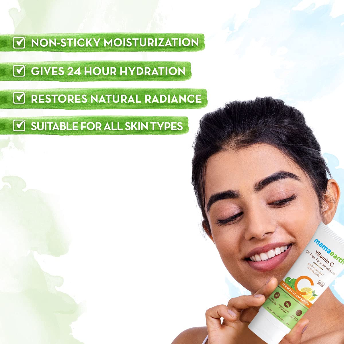 Picture of Mamaearth Vitamin C Oil-Free Face Moisturizer with Vitamin C and Gotu Kola for Skin Illumination - (80gm)