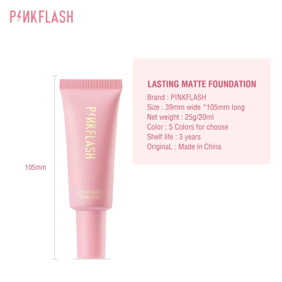 Picture of PINK FLASH long Lasting  Waterproof Full Concealer Smooth Oil Control Matte Base Foundation #Shade 6