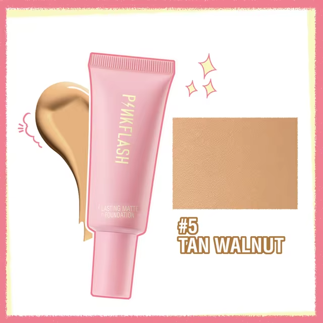 Picture of PINK FLASH long Lasting  Waterproof Full Concealer Smooth Oil Control Matte Base Foundation #Shade 5