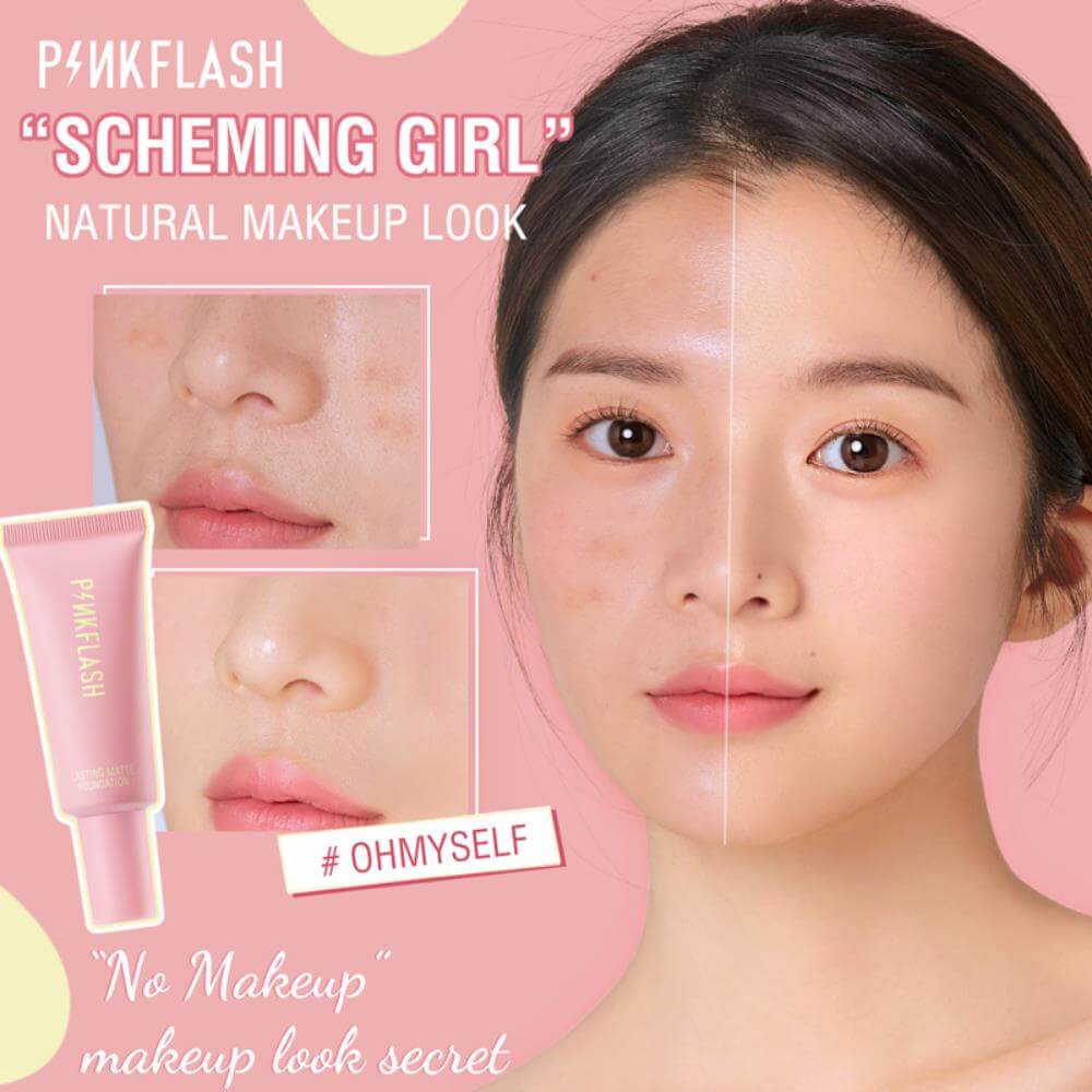 Picture of PINK FLASH long Lasting  Waterproof Full Concealer Smooth Oil Control Matte Base Foundation #Shade 5