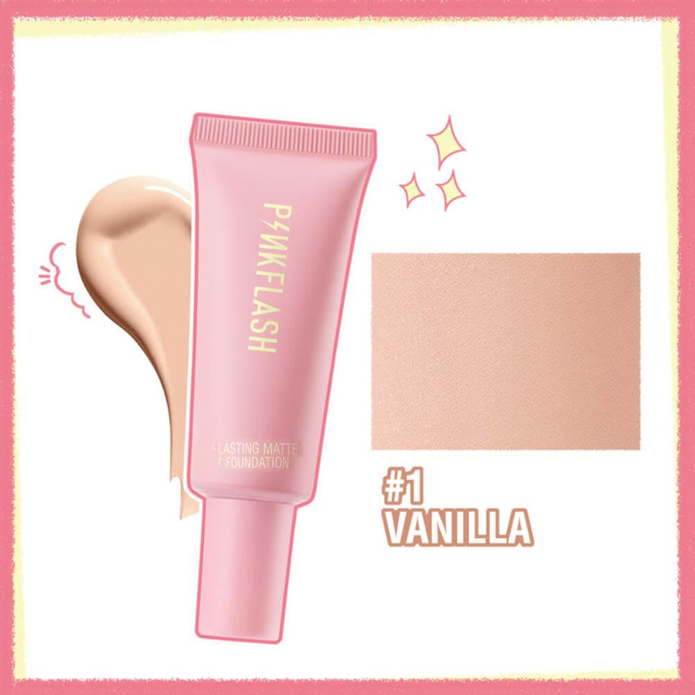 Picture of PINK FLASH long Lasting  Waterproof Matte Foundation #Shade 1