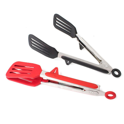 Picture of Stainless Steel Cooking Tong Clip Clamp Accessories Salad Serving BBQ Tools