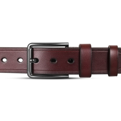 Picture of Classic Dark Maroon One Part Leather Belt For Men-IB115