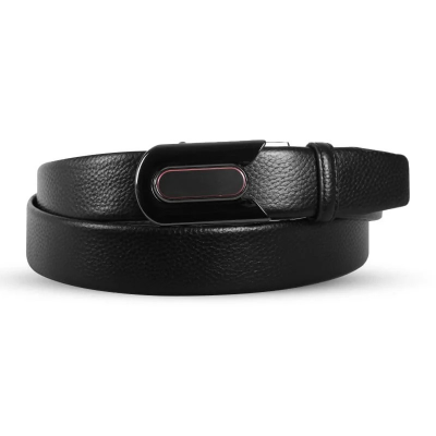 Picture of Black Stylish Buckle Leather Gear Belt For Men SB-IB061