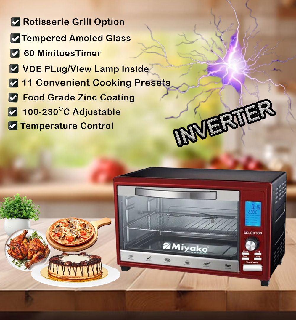 Picture of Miyako MT-55 Electric Oven Inverter Technology Function-55 Liters