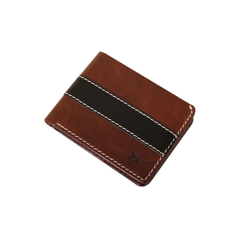 Picture of Oil Pull Up Leather Striped Wallet SB-W190 | Premium