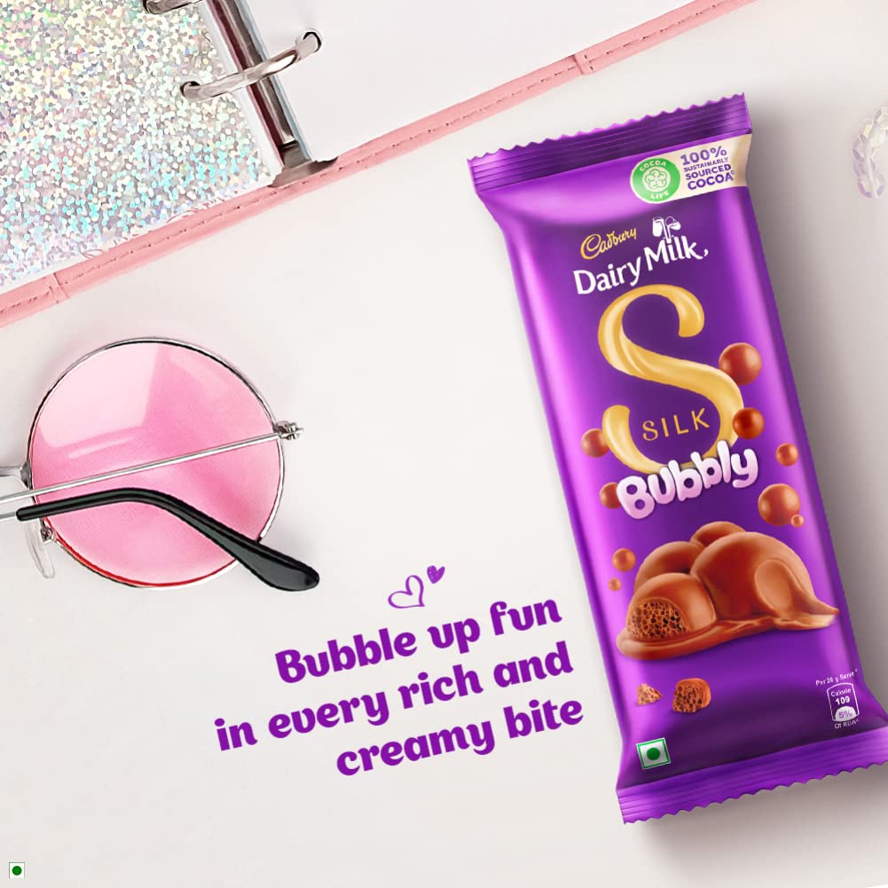 Cadbury Dairy Milk Silk Bubbly Chocolate 46g IDConline shop bangladeshothoba.com