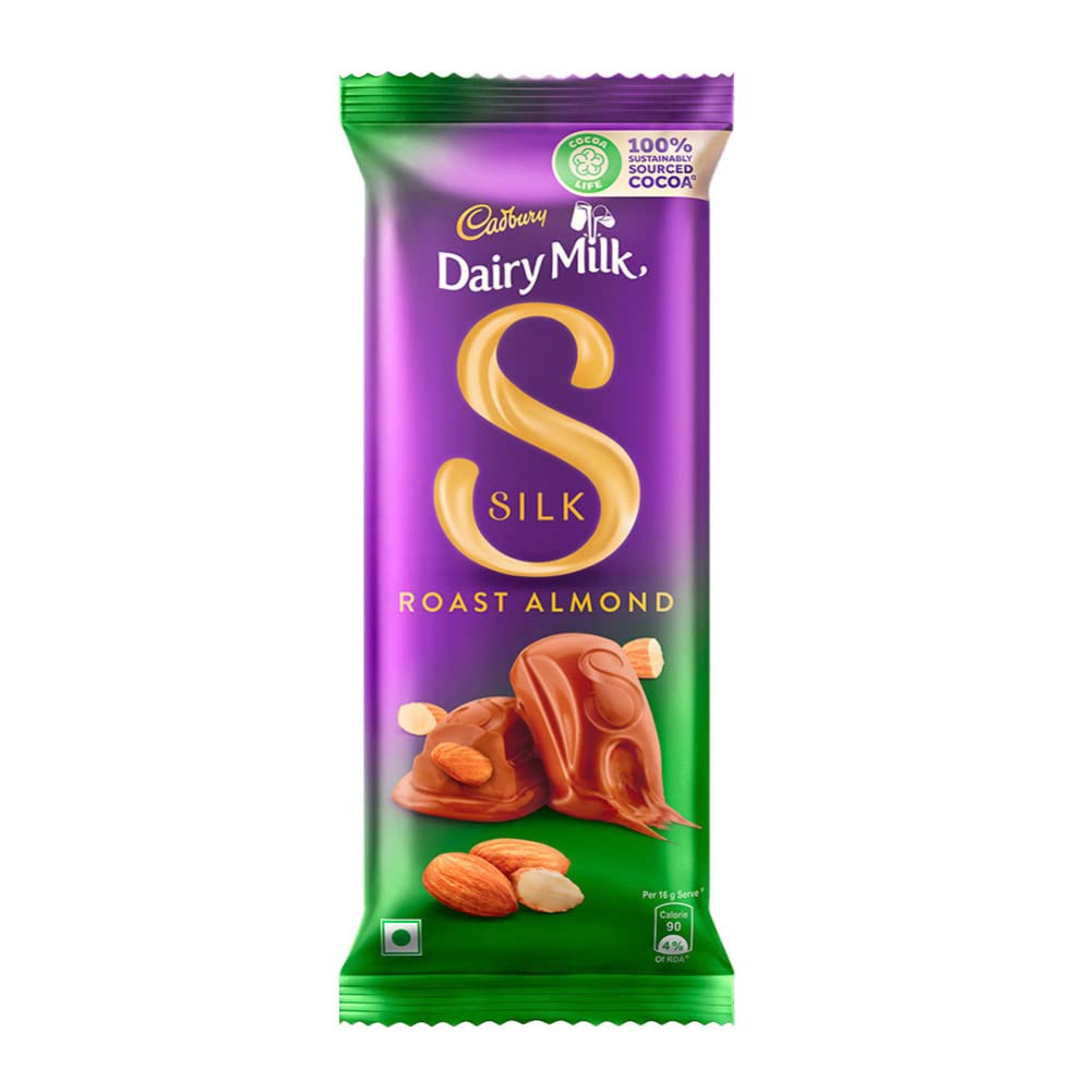 Cadbury Dairy Milk Silk Roast Almond Chocolate Bar 52gm IDConline shop bangladeshothoba.com