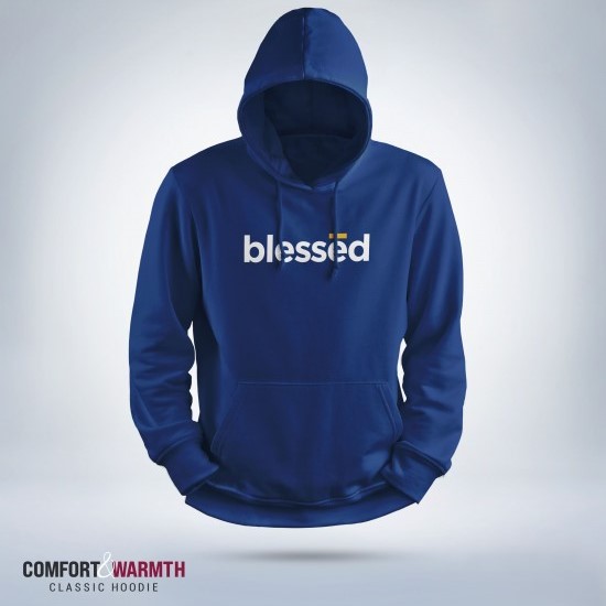 Picture of "Blessed" Islamic Hoodie (Royal Blue)
