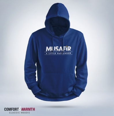 Picture of "Musafir A Little Passenger" Islamic Hoodie (Royal Blue)