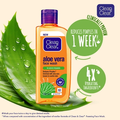 Clean & Clear Aloe Vera Facewash 100ml IDConline shop bangladeshothoba.com