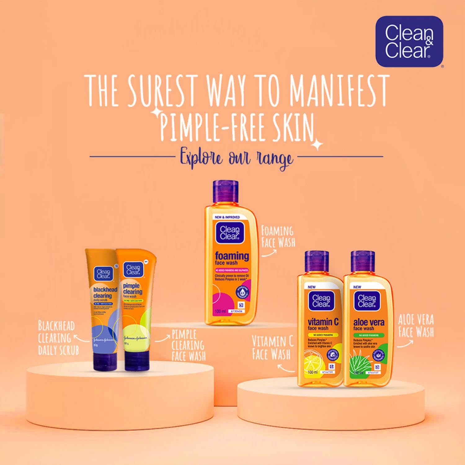 Clean & Clear Aloe Vera Facewash 100ml IDConline shop bangladeshothoba.com