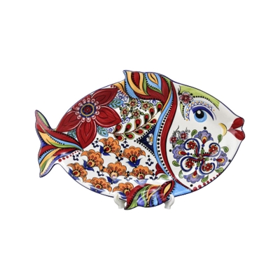 Picture of Ceramic Fish Dish, 13x12.5cm - Ideal for Appetizers (17FD)