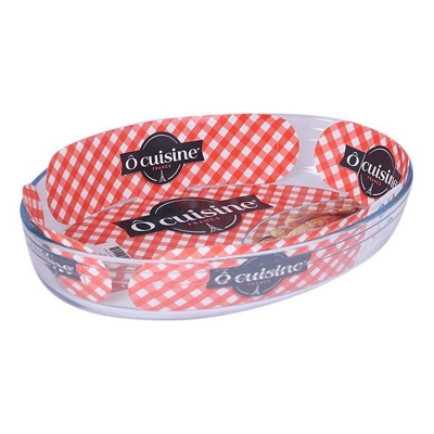 Picture of O’Cuisine Glass Oval Roaster  39 x 27cm - Transparent 4.0 Litres – 347BC00