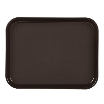 Picture of Tray Fiber Non-Slip Brown  Rectangular  1418CTUSA