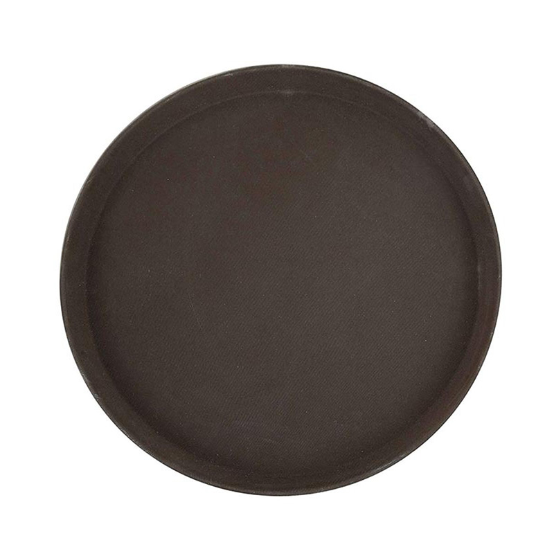 Picture of Round Tray Fiber Non-Slip Brown 18.0" - 1800CTUSA